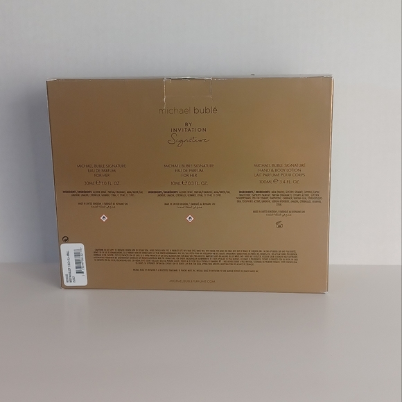 Michael Buble New Woman Gift Set 3pc Perfume Body Lotion By Invitation Signature - Picture 2 of 2